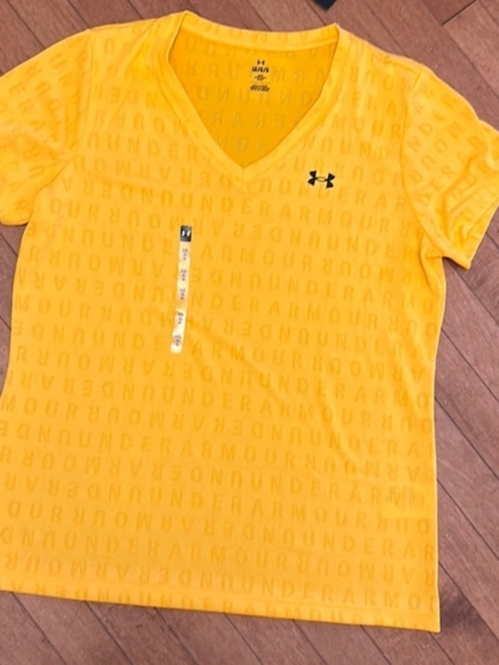 LG Yellow Mesh Logo Short Sleeve Tee